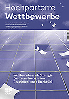 Unser Beitrag zum Studienauftrag Lindenhof im aktuellen Hochparterre Wettbewerbe 1/2025